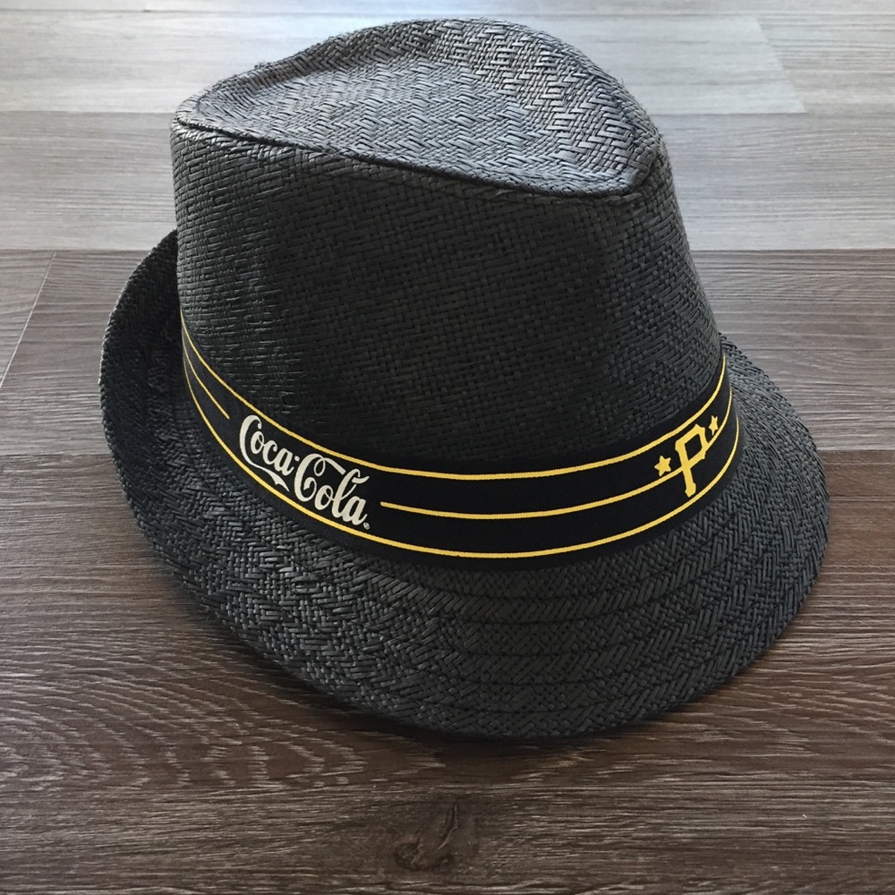 Pittsburgh Pirates Hat Black Fedora Hat MLB Coca Cola
